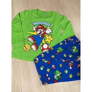 マリオ長袖パジャマ　130(パジャマ)