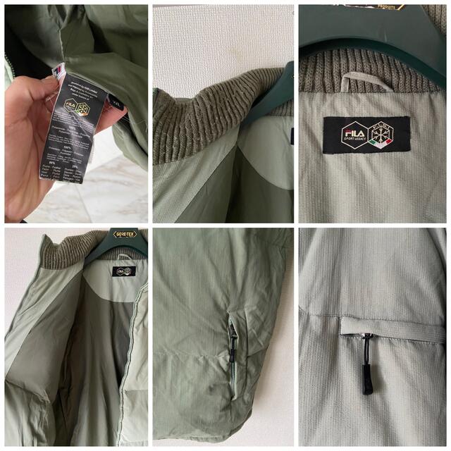 FILA(フィラ)の00s FILA デタッチャブル ナイロン ミントグリーン ダウンジャケット メンズのジャケット/アウター(ダウンジャケット)の商品写真