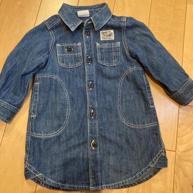 BREEZE(ブリーズ)のデニムワンピース　女の子 キッズ/ベビー/マタニティのキッズ服女の子用(90cm~)(ワンピース)の商品写真