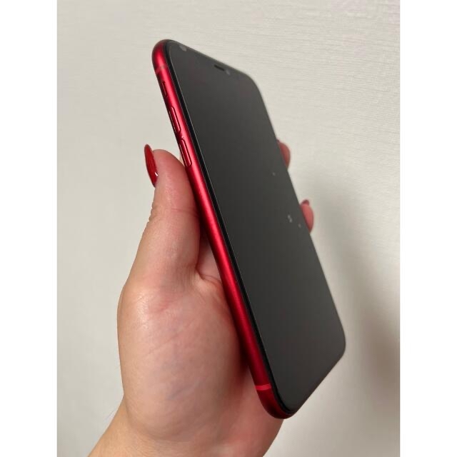 iPhone11 128GB RED 美品スマートフォン/携帯電話