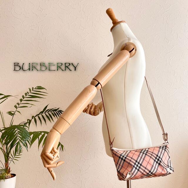 BURBERRY BLUE LABEL(バーバリーブルーレーベル)の超美品 BURBERRY バーバリー 2way レザーショルダーバッグ レディースのバッグ(ハンドバッグ)の商品写真