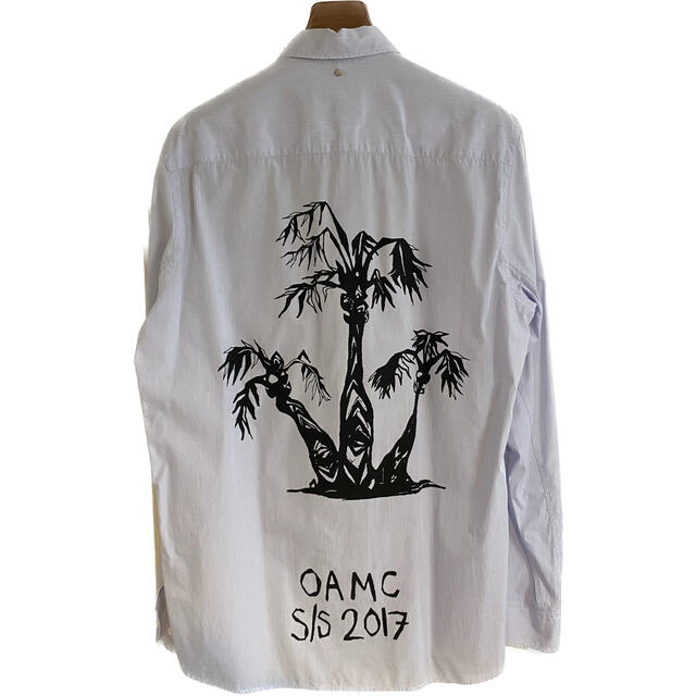 【美品】OAMC 17ss バックプリントシャツ