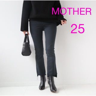 ドゥーズィエムクラス(DEUXIEME CLASSE)のMOTHER マザー FADED BLACK INSIDER CROP 25(デニム/ジーンズ)