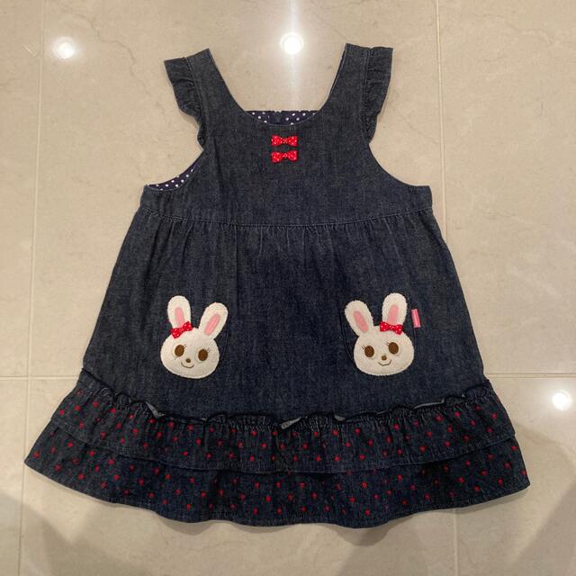 mikihouse(ミキハウス)のミキハウス　ワンピース　90 キッズ/ベビー/マタニティのキッズ服女の子用(90cm~)(ワンピース)の商品写真