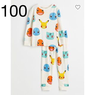 エイチアンドエム(H&M)の《最新作》新品　ポケモン　パジャマ　長袖　100/105(パジャマ)