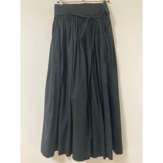 上質で快適 hariknitting M 新品 ラップロングスカートスリット巻き