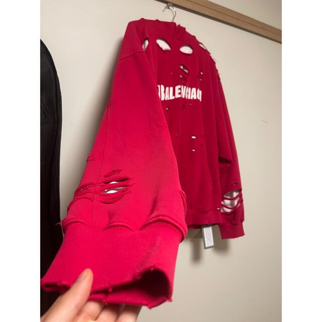 Balenciaga(バレンシアガ)のXSサイズ Balenciaga destroyed hoodie メンズのトップス(パーカー)の商品写真