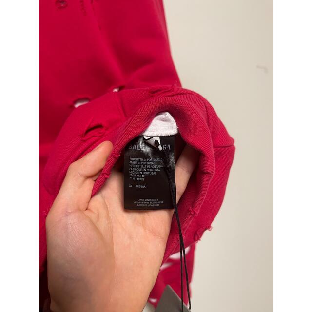 Balenciaga(バレンシアガ)のXSサイズ Balenciaga destroyed hoodie メンズのトップス(パーカー)の商品写真