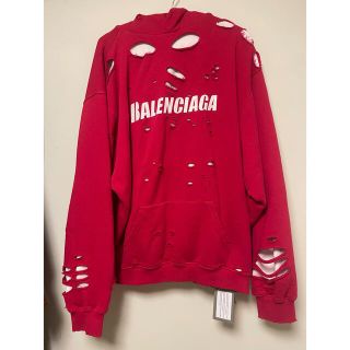 バレンシアガ(Balenciaga)のXSサイズ Balenciaga destroyed hoodie(パーカー)