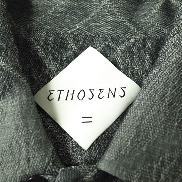 ETHOSENS エトセンス 22SS 日本製 SS GEOMETRY SHIRT ジオメトリー