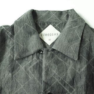 ETHOSENS エトセンス 22SS 日本製 SS GEOMETRY SHIRT ジオ