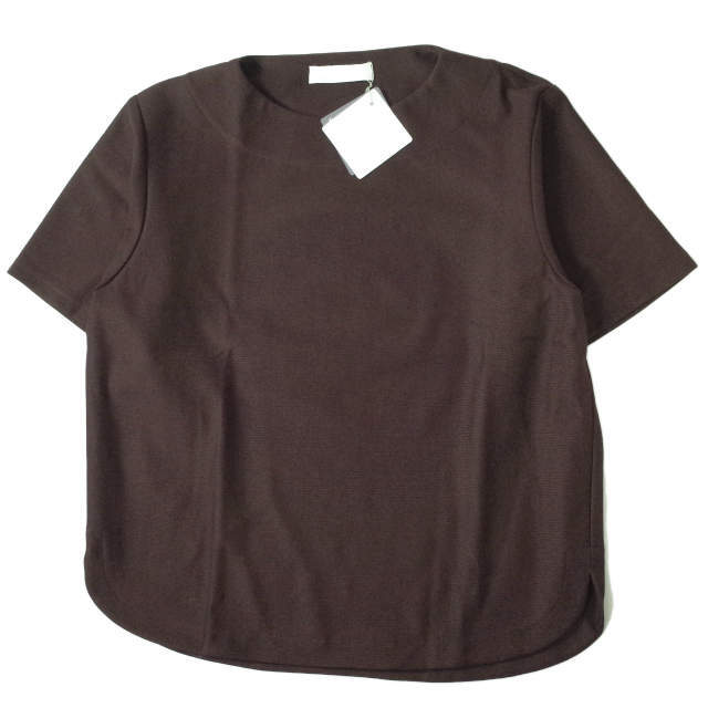 約595cm袖丈ETHOSENS エトセンス 21SS 日本製 BOAT NECK T-SHIRT ボートネックTシャツ E121-001 3 BORDEAUX 半袖 カットソー トップス【新古品】【ETHOSENS】