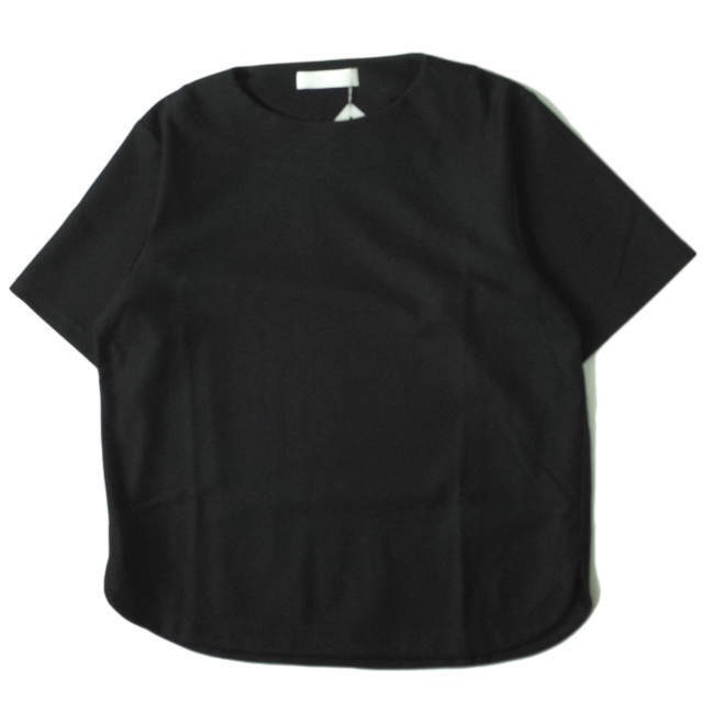 ETHOSENS エトセンス 21SS 日本製 BOAT NECK T-SHIRT ボートネックTシャツ E121-001 3 BLACK 半袖 カットソー トップス【新古品】【ETHOSENS】