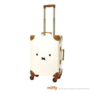 新品送料無料miffy(ミッフィー)HAP3110-44 フェイスナチュラル S(スーツケース/キャリーバッグ)