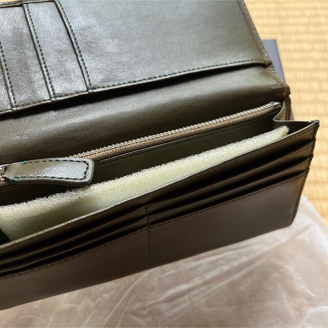 グリーン　財布 メンズのファッション小物(折り財布)の商品写真
