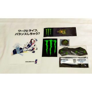 モンスターエナジー(Monster Energy)の非売品【MONSTER】オリジナルステッカー・缶バッチ・ストラップ・ファイル(ステッカー)