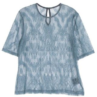 ラグナムーン(LagunaMoon)の週末限定価格☆　LAGUNAMOON  LADYレースTOPS　半袖　結婚式(シャツ/ブラウス(半袖/袖なし))