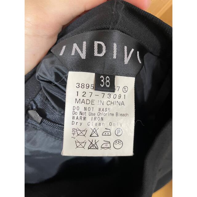 INDIVI(インディヴィ)の美品 INDIVI  インディヴィ スーツ用スカート 38 ブラック レディースのスカート(ひざ丈スカート)の商品写真