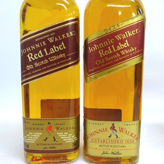 未開封★Johnny Walker【ジョニーウォーカー】 レッドラベル 5本セット 700ml 箱なし