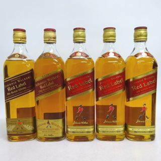 未開封★Johnny Walker【ジョニーウォーカー】 レッドラベル 5本セット 700ml 箱なし