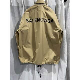 バレンシアガ(Balenciaga)の【極美品】 34サイズ バレンシアガ バックロゴ ウインドブレーカー(ナイロンジャケット)