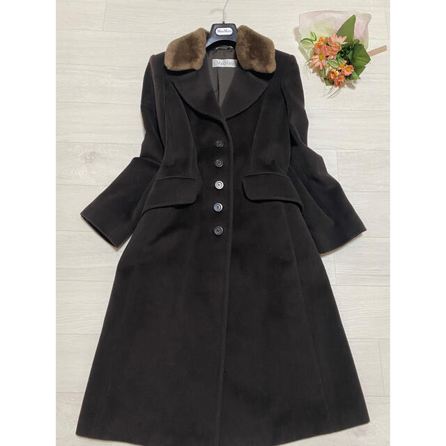 大人気新品 Max Mara - 最高級✨ カシミヤ混 MaxMara コート ロング
