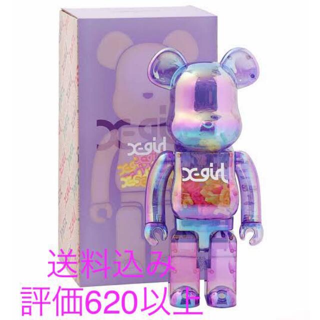 BE@RBRICK - BE@RBRICK X-girl CLEAR PURPLE 1000%の通販 by YMG shop｜ベアブリックならラクマ