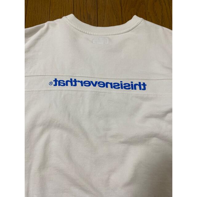 thisisneverthat(ディスイズネバーザット)の【値下げ！！4,000→1,800】thisisneverthat スウェット レディースのトップス(トレーナー/スウェット)の商品写真