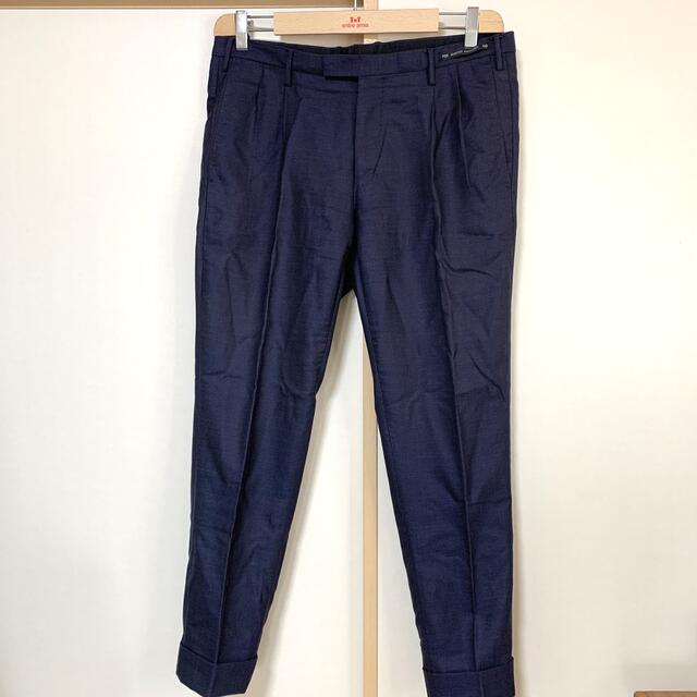 PT01(ピーティーゼロウーノ)のミナミ様専用　スラックス　濃紺 メンズのパンツ(スラックス)の商品写真