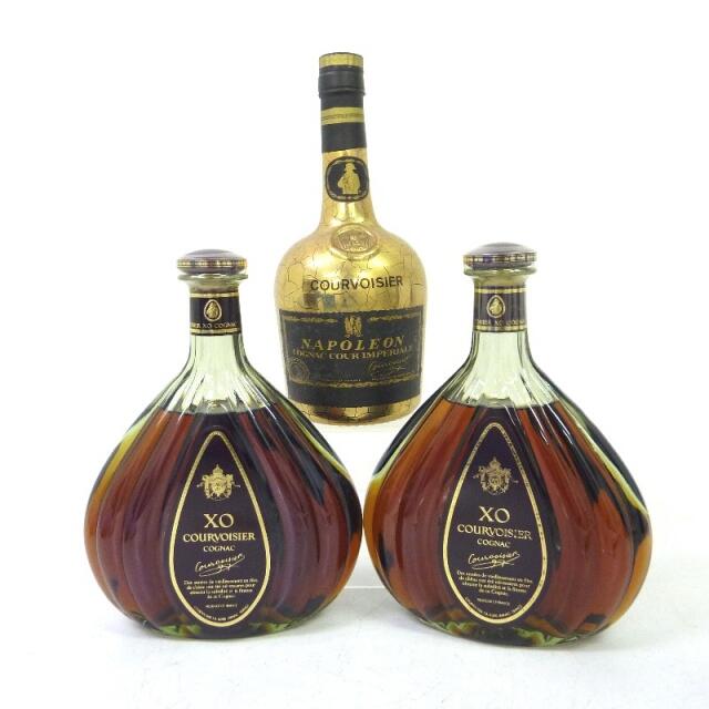 新しいブランド 未開封☆COURVOISIER【クルボアジェ】 コニャック 3本 ...