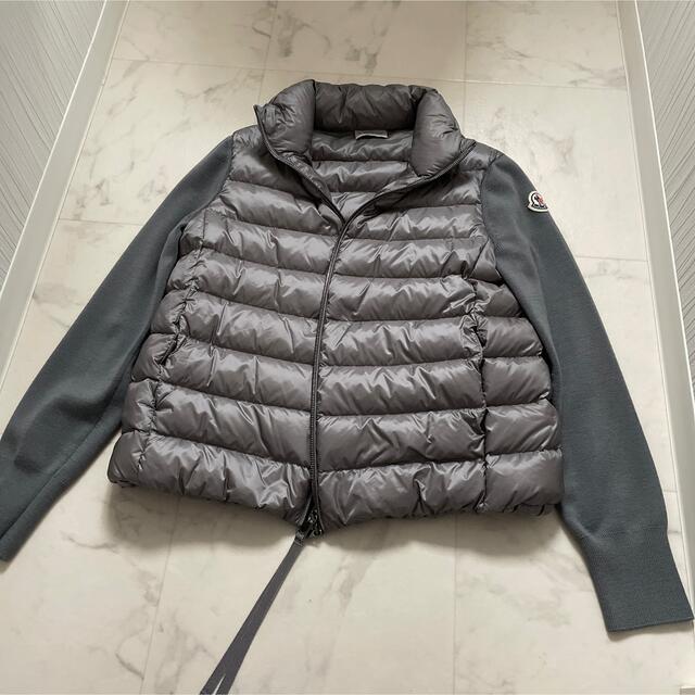 休日限定 MONCLER 超美品 MONCLER ニットダウンジャケット ダウンカーディガン モンクレール ダウンジャケット