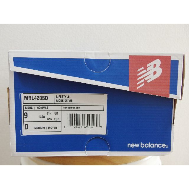 大人気・廃盤モデル【27.0cm】New Balance MRL420SD靴/シューズ