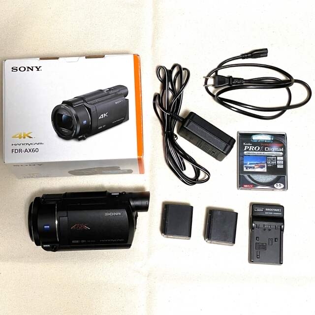 SONY(ソニー)のSONY  デジタルビデオカメラ ハンディカム FDR-AX60 ソニー スマホ/家電/カメラのカメラ(ビデオカメラ)の商品写真