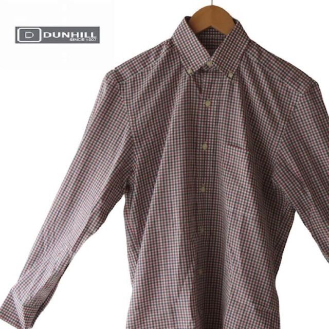 Dunhill(ダンヒル)のダンヒル 長袖シャツ サイズM メンズ美品 - レッド×黒×マルチ メンズのトップス(シャツ)の商品写真