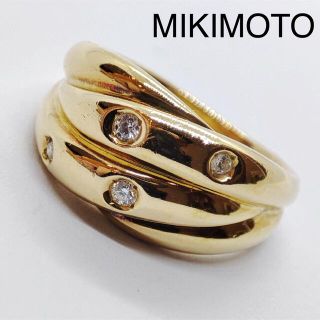 ミキモト(MIKIMOTO)の※お値下げ不可　MIKIMOTO ミキモト K18 ダイヤ 0.06ct(リング(指輪))