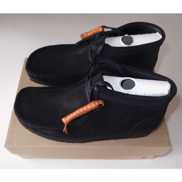 UK85265cmクラークス WALLABEE BOOT ワラビー ブーツ bk UK8.5