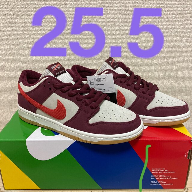 255cmUS75状態NIKE SB DUNK LOW QS DX4589-600 25.5