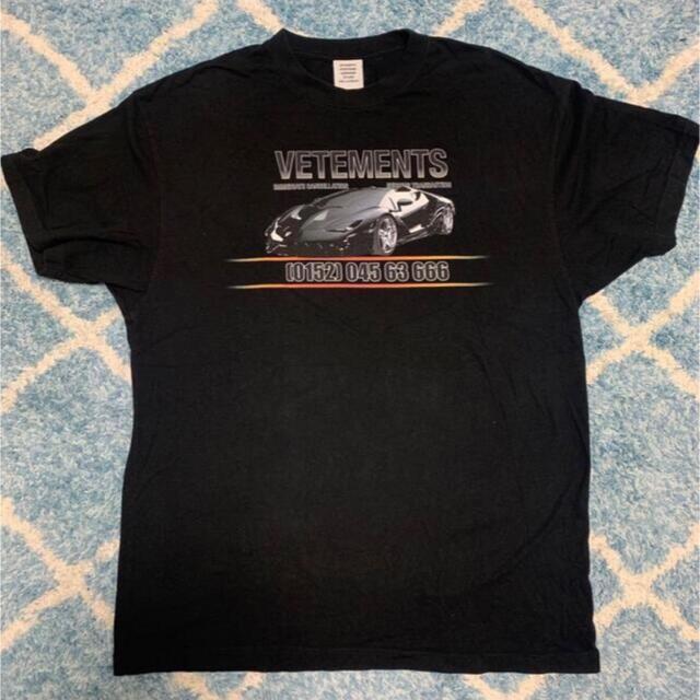 激レア 19ss vetements car hotline tee Sサイズ メンズのトップス(Tシャツ/カットソー(半袖/袖なし))の商品写真