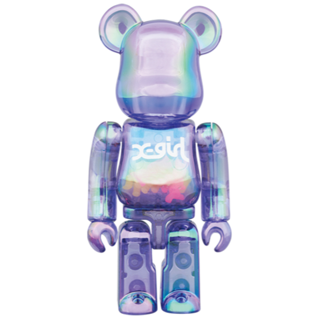 BE@RBRICK X-girl CLEAR PURPLE 100％ & 400 エンタメ/ホビーのフィギュア(その他)の商品写真