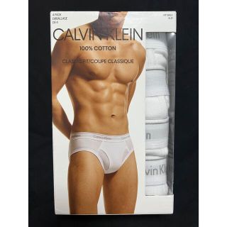 カルバンクライン(Calvin Klein)の新品カルバンクライン男性下着ビキニメンズ白ブリーフパンツ　L4枚(その他)