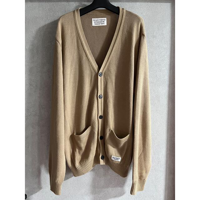 カーディガンWACKOMARIA classic cardigan beige XL