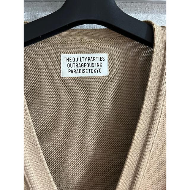 WACKO MARIA(ワコマリア)のWACKOMARIA classic cardigan beige XL メンズのトップス(カーディガン)の商品写真