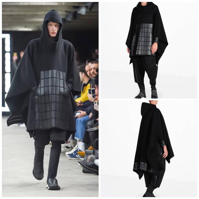 最上の品質な 17AW 美品 - Y-3 Y-3 Sサイズ ポンチョ ケープ フード