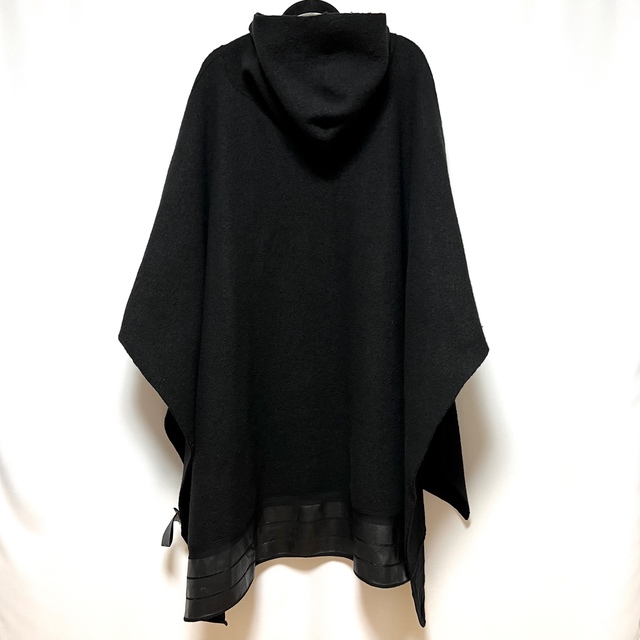 美品 17AW Y-3 ワイスリー ウール フード ケープ ポンチョ Sサイズ www