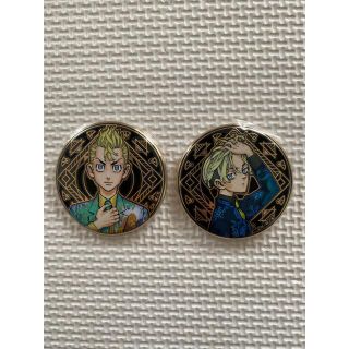 ムービック(movic)の東京リベンジャーズ　原画展　アルティメタルバッジコレクション　松野千冬　花垣武道(バッジ/ピンバッジ)