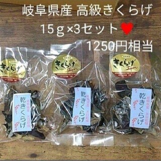 岐阜県産  乾燥きくらげ  15ｇ×3  きくらげ  木耳  キクラゲ  乾物(乾物)
