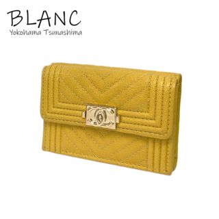 シャネル(CHANEL)のシャネル ボーイシャネル コンパクト ウォレット キャビアスキン A84432(財布)