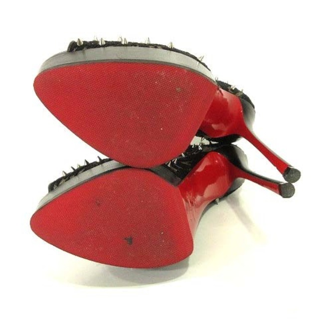 Christian Louboutin(クリスチャンルブタン)のクリスチャンルブタン 美品 ブーティ レース スパイク 厚底 37 24cm レディースの靴/シューズ(ブーツ)の商品写真