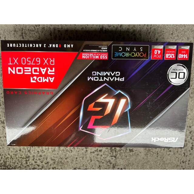 超歓迎 新品未開封品 Radeon RX 6750 XT Phantom Gaming PC周辺機器