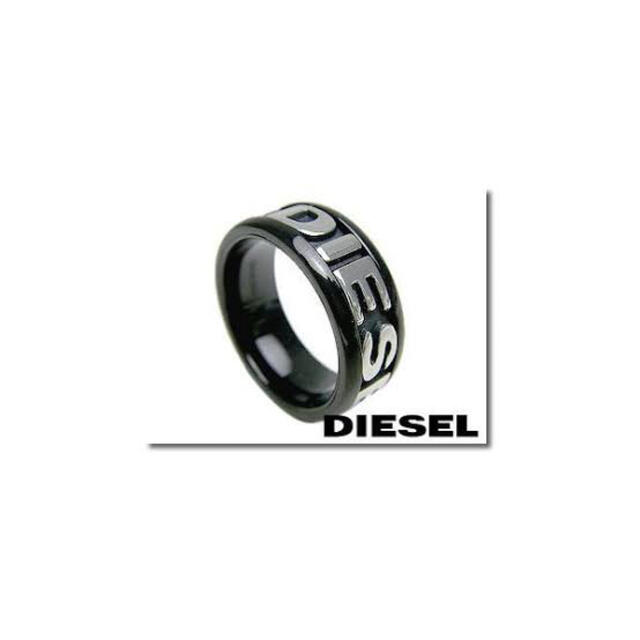 DIESEL - DIESEL ディーゼル リング モチーフ ロゴ 指輪 ブラック BLACK